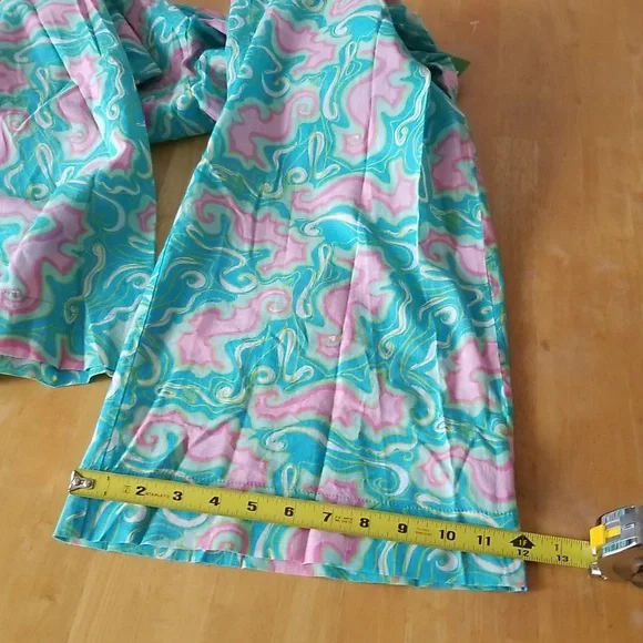 Lilly Pulitzer Beach Pant  Turquoise Lock Me Up - Picture 8 of 11